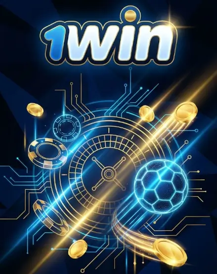 1win Azərbaycan əsas banneri, onlayn kazino oyunları, mobil tətbiq interfeysi və oyun fişləri
